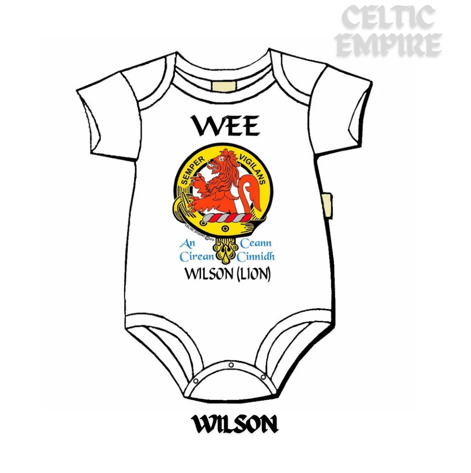 Wilson (Lion) Scottish Family Clan Crest Baby Jumper