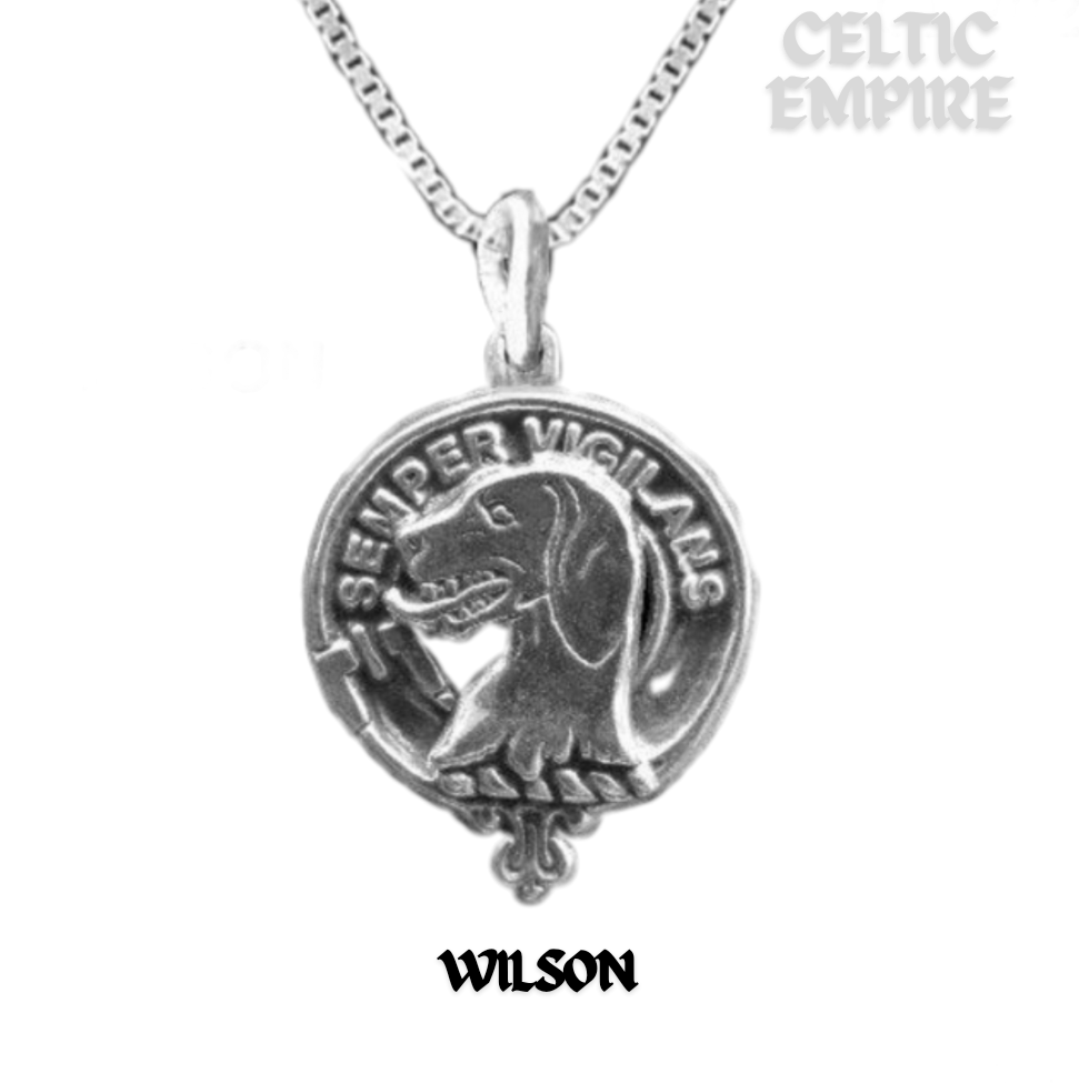 Wilson Family Clan Crest Scottish Pendant