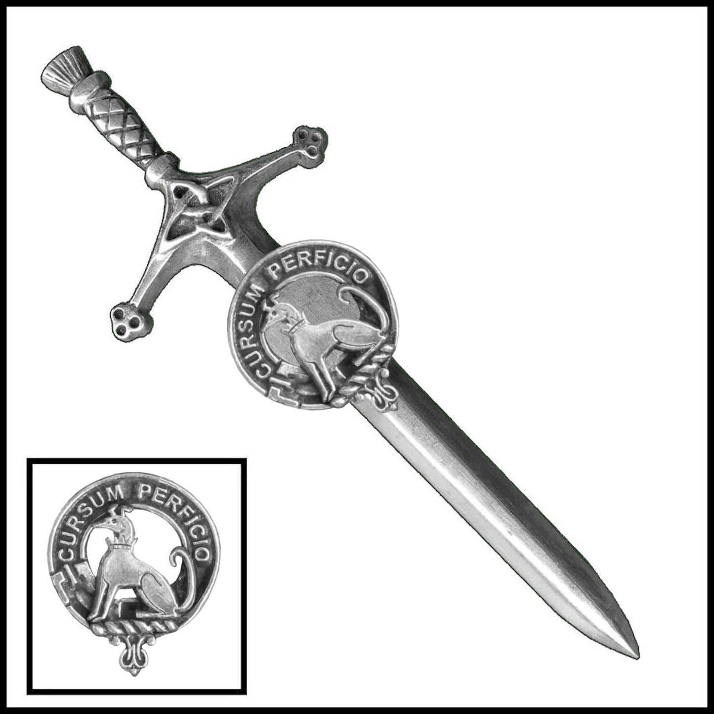 Hunter Family Clan Crest Kilt Pin, Scottish Pin