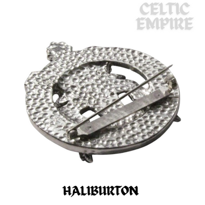 Haliburton Family Clan Crest Scottish Cap Badge