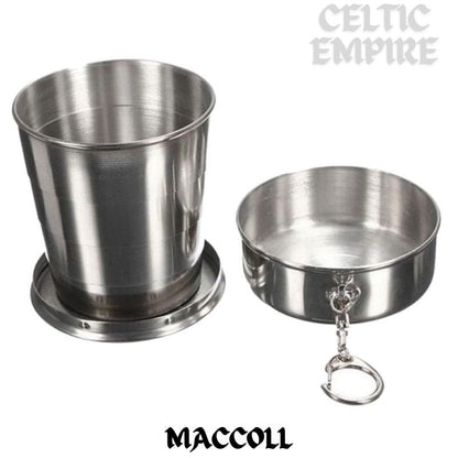 MacColl Scottish Family Clan Crest Folding Cup Key Chain