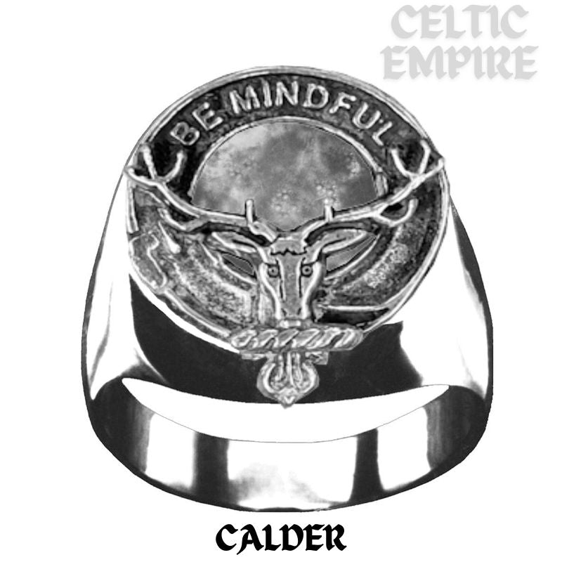 Calder Scottish Family Clan Crest Ring