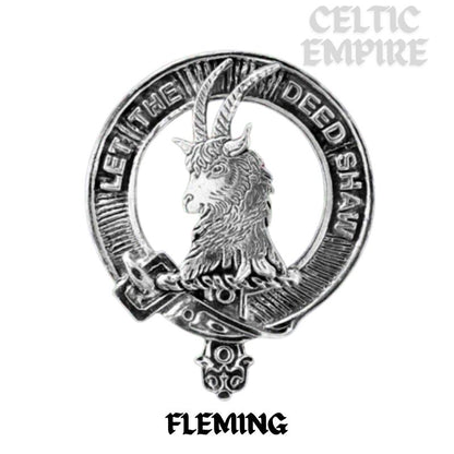 Fleming Scottish Family Clan Crest Badge Tankard