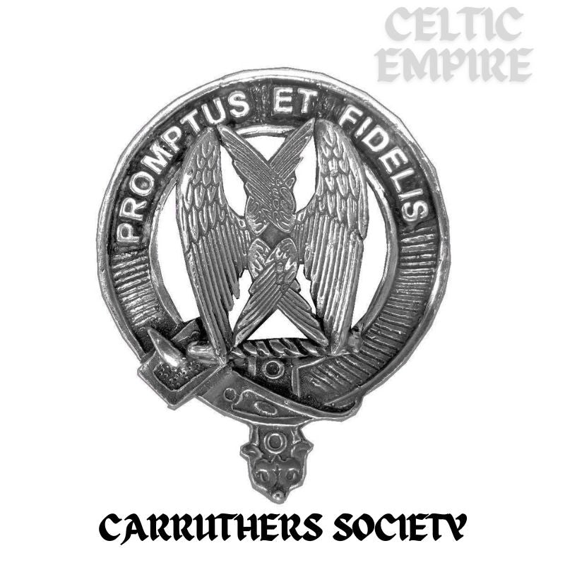 Carruthers (Society) Family Clan Badge Scottish Plaid Brooch