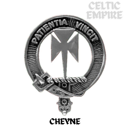Cheyne Family Clan Crest Scottish Badge Stainless Steel Flask 8oz