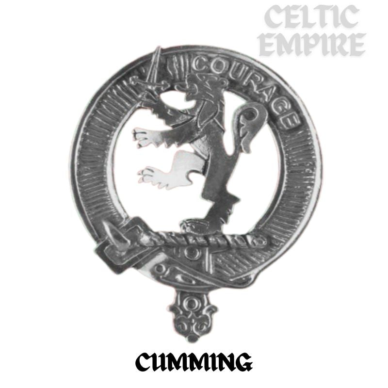 Cumming Family Clan Crest Badge Glass Beer Mug
