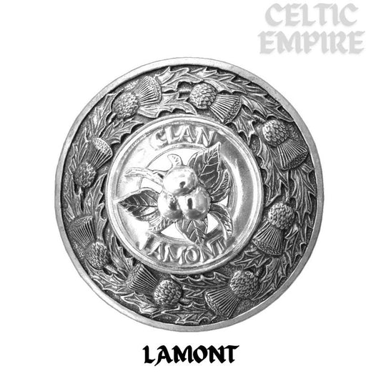Lamont Crabapple Family Clan Badge Scottish Plaid Brooch