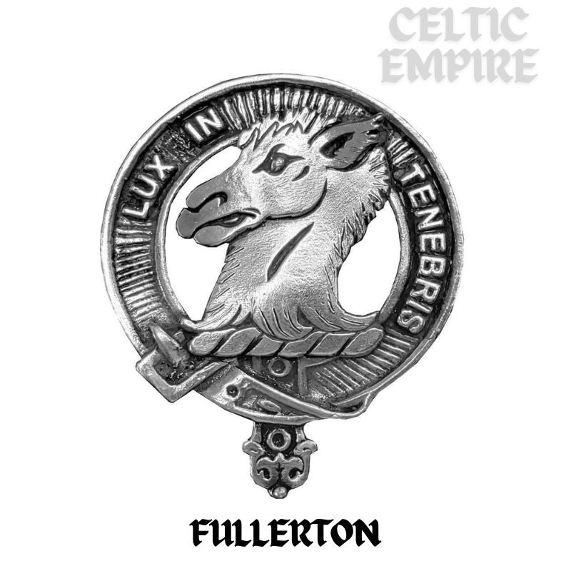 Fullerton Family Clan Crest Scottish Cap Badge