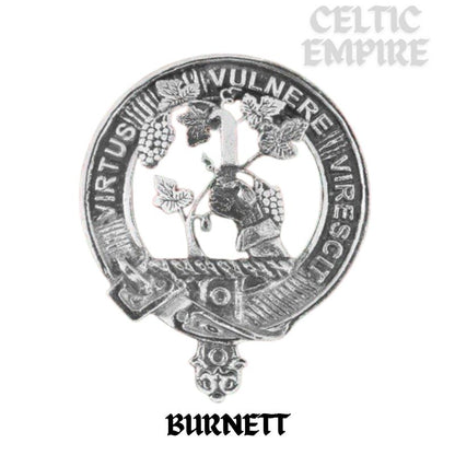 Burnett Family Clan Crest Badge Glass Beer Mug
