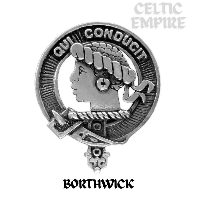 Borthwick Family Clan Crest Scottish Badge Stainless Steel Flask 8oz