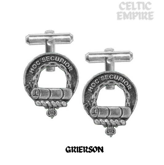 Grierson Scottish Family Clan Crest Cufflinks