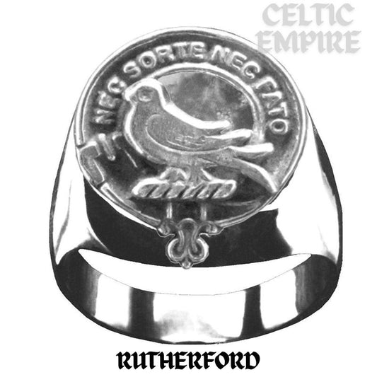 Rutherford Scottish Family Clan Crest Ring Sterling Silver and Karat Gold