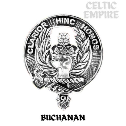 Buchanan Family Clan Crest Badge Glass Beer Mug