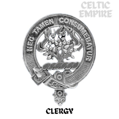 Clergy Family Clan Crest Scottish Badge Stainless Steel Flask 8oz