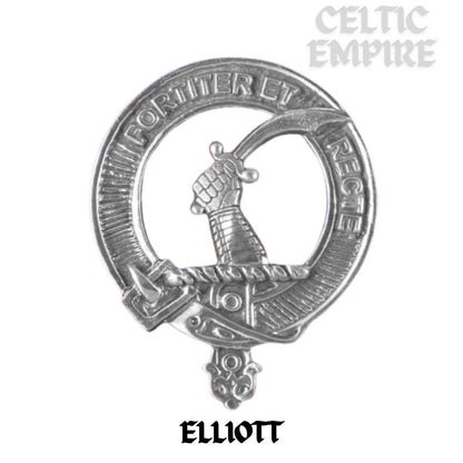 Elliott Family Clan Crest Badge Whiskey Decanter