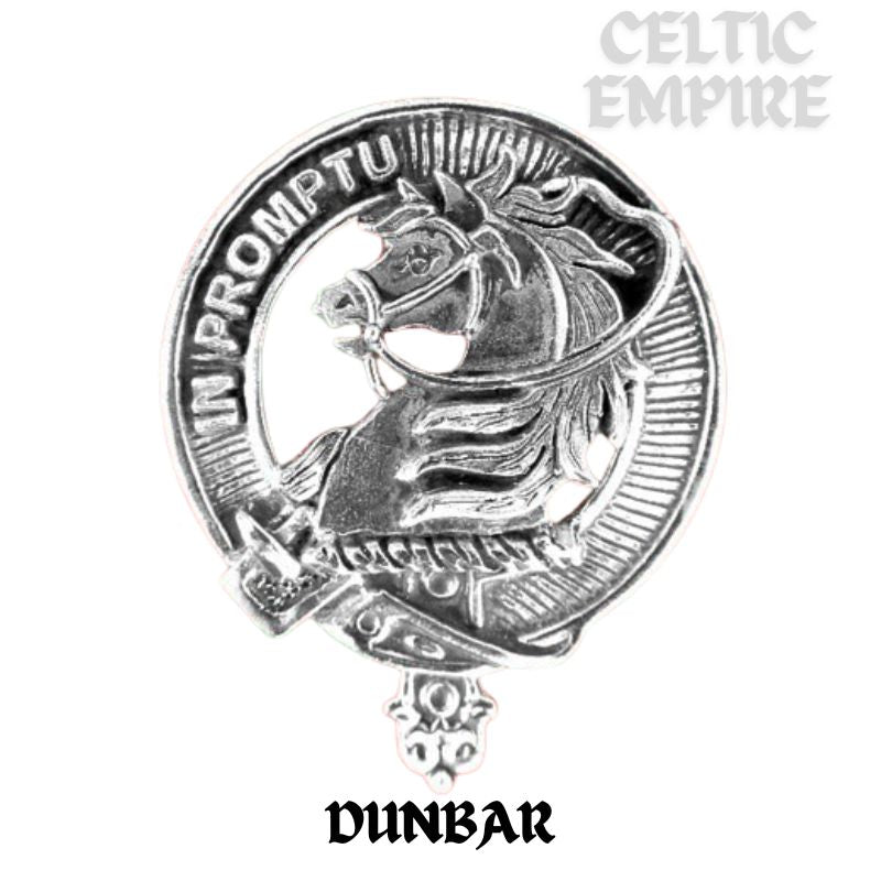 Dunbar Family Clan Crest Scottish Badge Stainless Steel Flask