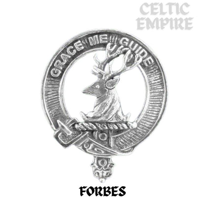 Forbes Family Clan Crest Scottish Badge Stainless Steel Flask 8oz