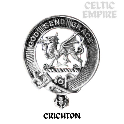 Crichton Scottish Family Clan Badge Sporran, Leather