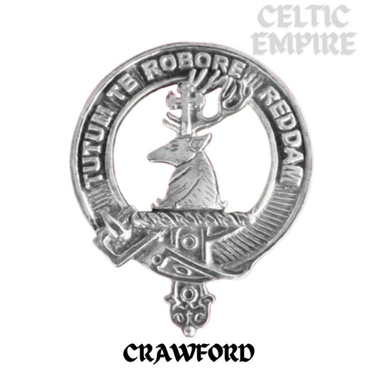 Crawford Family Clan Crest Scottish Cap Badge