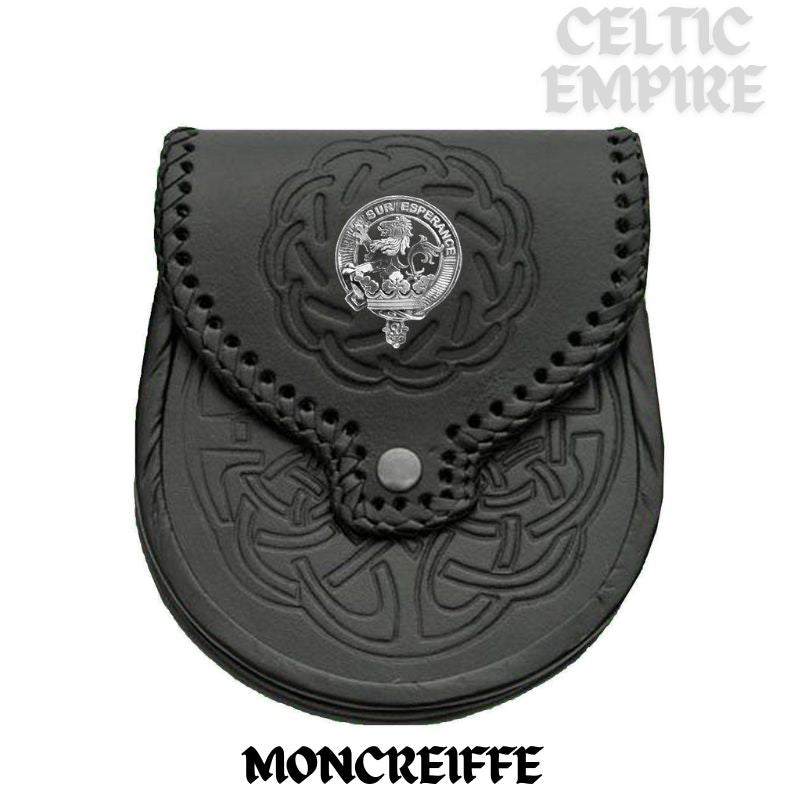 Moncreiffe Scottish Family Clan Badge Sporran, Leather