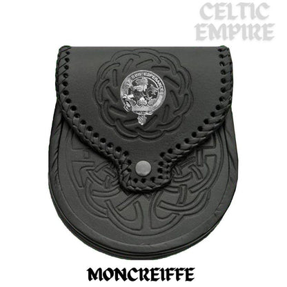 Moncreiffe Scottish Family Clan Badge Sporran, Leather