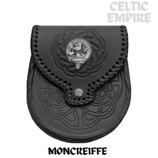 Moncreiffe Scottish Family Clan Badge Sporran, Leather