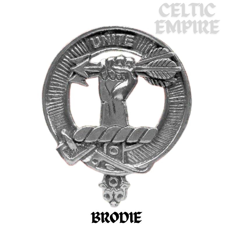 Brodie Family Clan Crest Scottish Badge Stainless Steel Flask 8oz