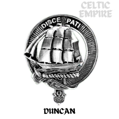 Duncan Family Clan Crest Scottish Badge Stainless Steel Flask 8oz