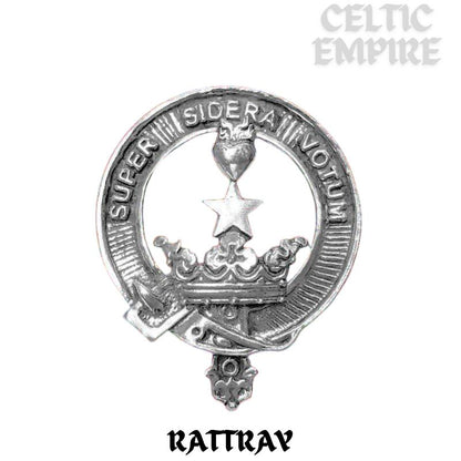 Rattray Family Clan Crest Interlace Kilt Belt Buckle