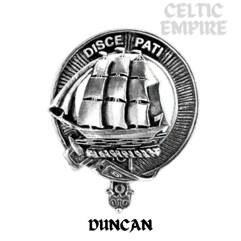 Duncan Family Clan Crest Badge Glass Beer Mug