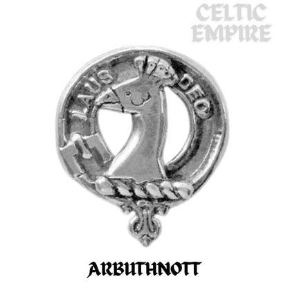 Arbuthnott Family Clan Crest Celtic Cross Pendant Scottish