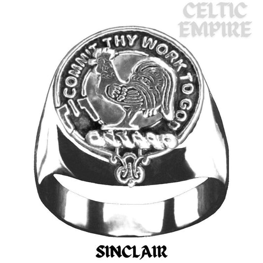Sinclair Scottish Family Clan Crest Ring