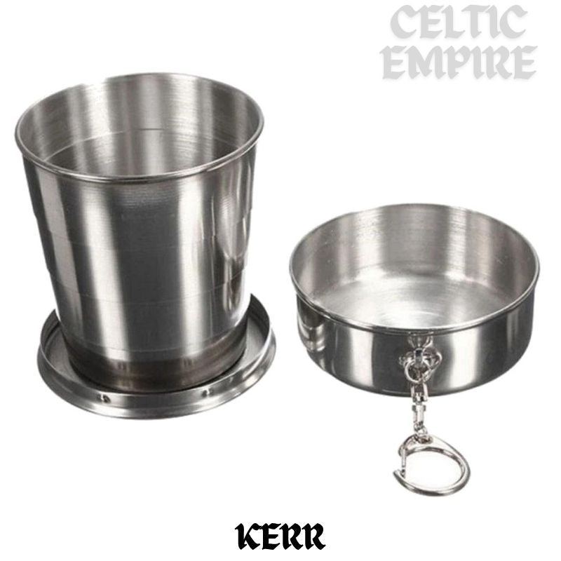 Kerr Scottish Family Clan Crest Folding Cup Key Chain