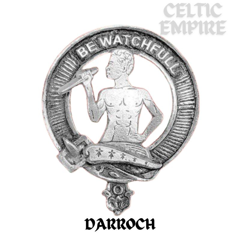 Darroch Family Clan Crest Scottish Cap Badge