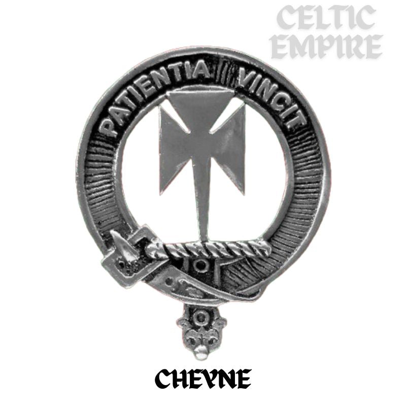 Cheyne Family Clan Badge Scottish Plaid Brooch