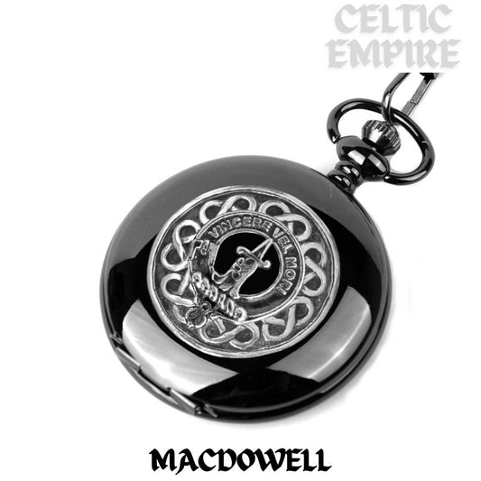 MacDowell Scottish Family Clan Crest Pocket Watch