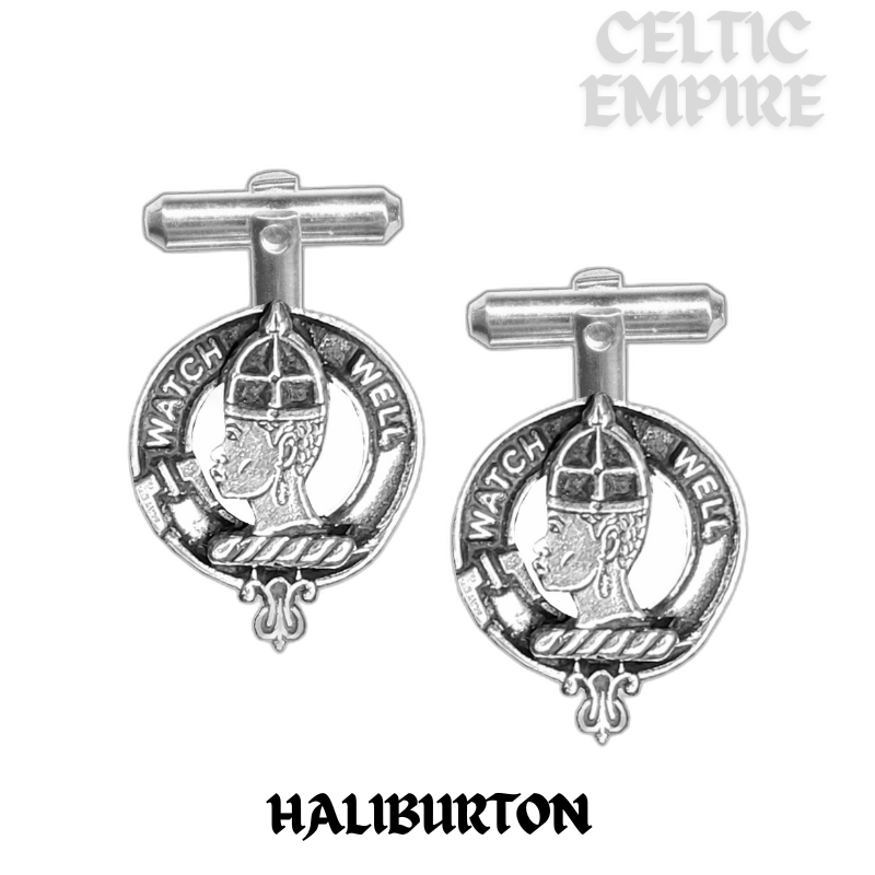 Haliburton Scottish Family Clan Crest Cufflinks