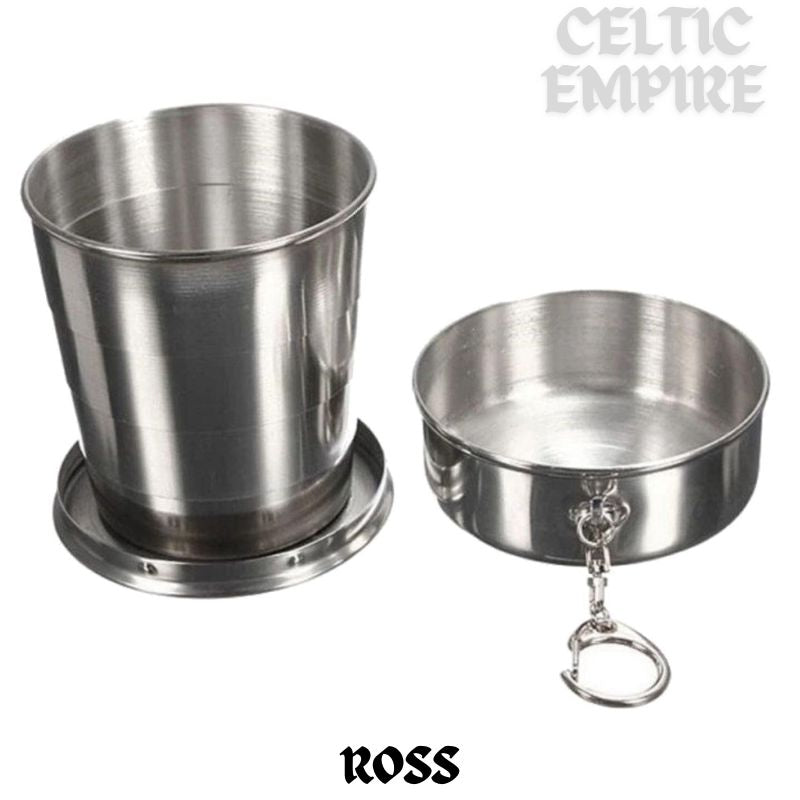 Ross Scottish Family Clan Crest Folding Cup Key Chain