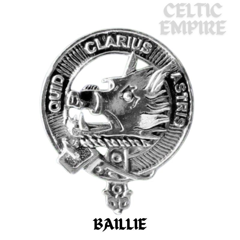 Baillie Family Clan Crest Badge Whiskey Decanter