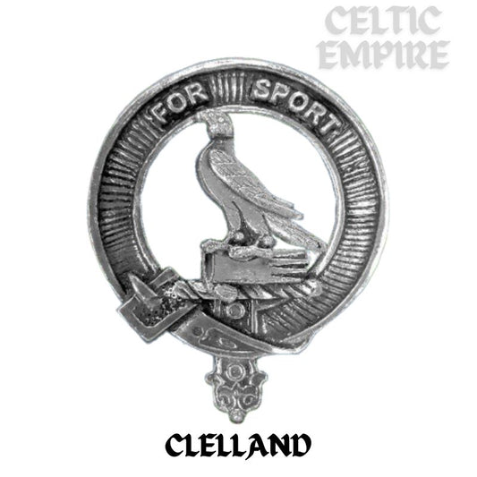 Clelland Family Clan Crest Scottish Cap Badge