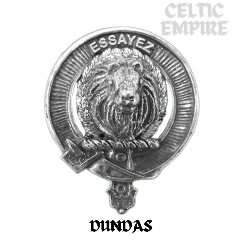 Dundas Family Clan Crest Interlace Kilt Belt Buckle