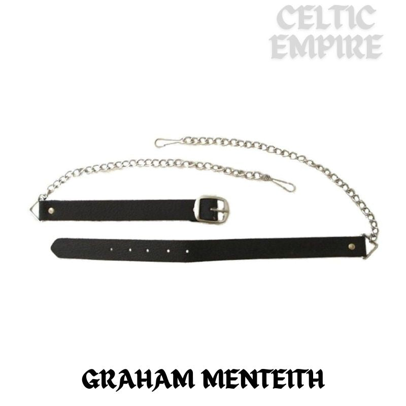 Graham (Menteith) Scottish Family Clan Badge Sporran, Leather