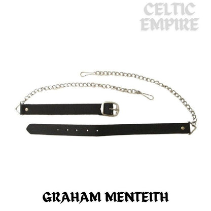 Graham (Menteith) Scottish Family Clan Badge Sporran, Leather