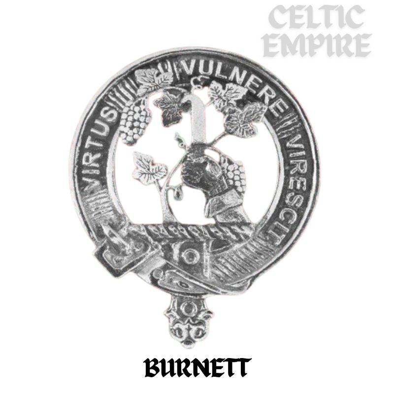 Burnett Family Clan Badge Scottish Plaid Brooch