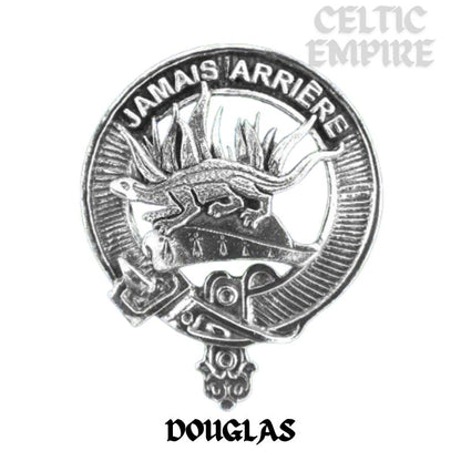 Douglas Family Clan Crest Scottish Badge Stainless Steel Flask 8oz