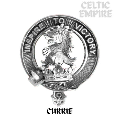 Currie Family Clan Badge Scottish Plaid Brooch