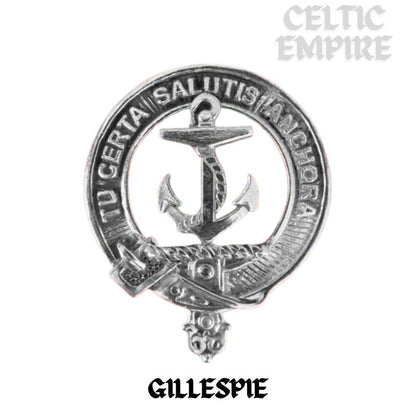 Gillespie Family Clan Crest Scottish Cap Badge