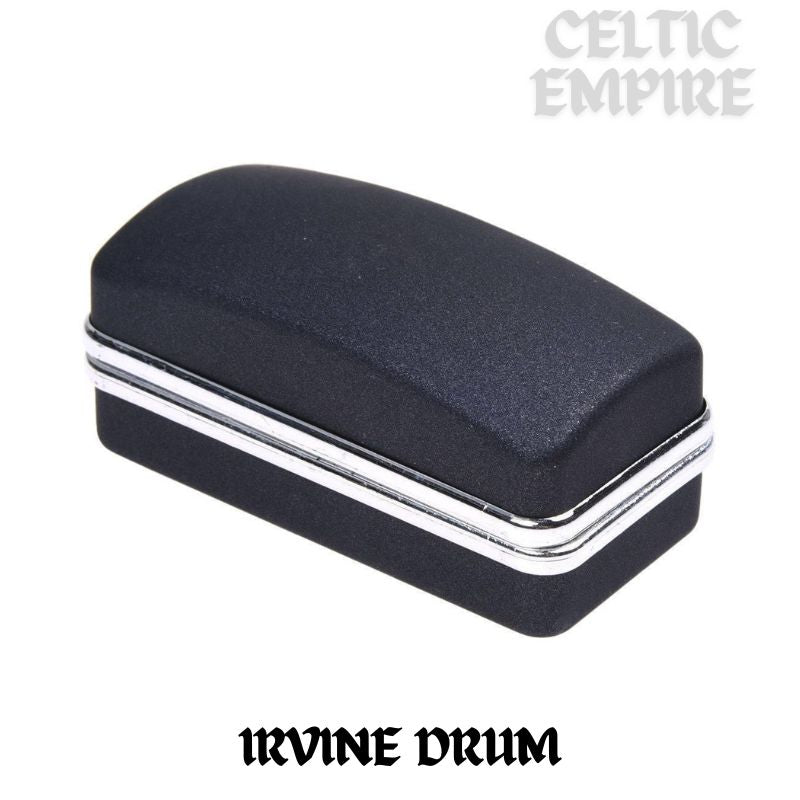 Irvine (Drum) Family Clan Crest Scottish Cufflinks; Pewter, Sterling Silver and Karat Gold