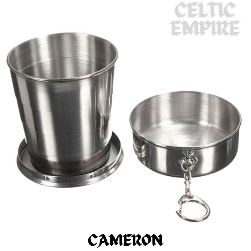 Cameron Scottish Family Clan Crest Folding Cup Key Chain