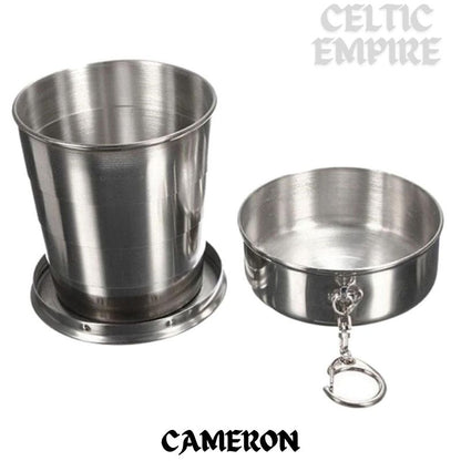 Cameron Scottish Family Clan Crest Folding Cup Key Chain